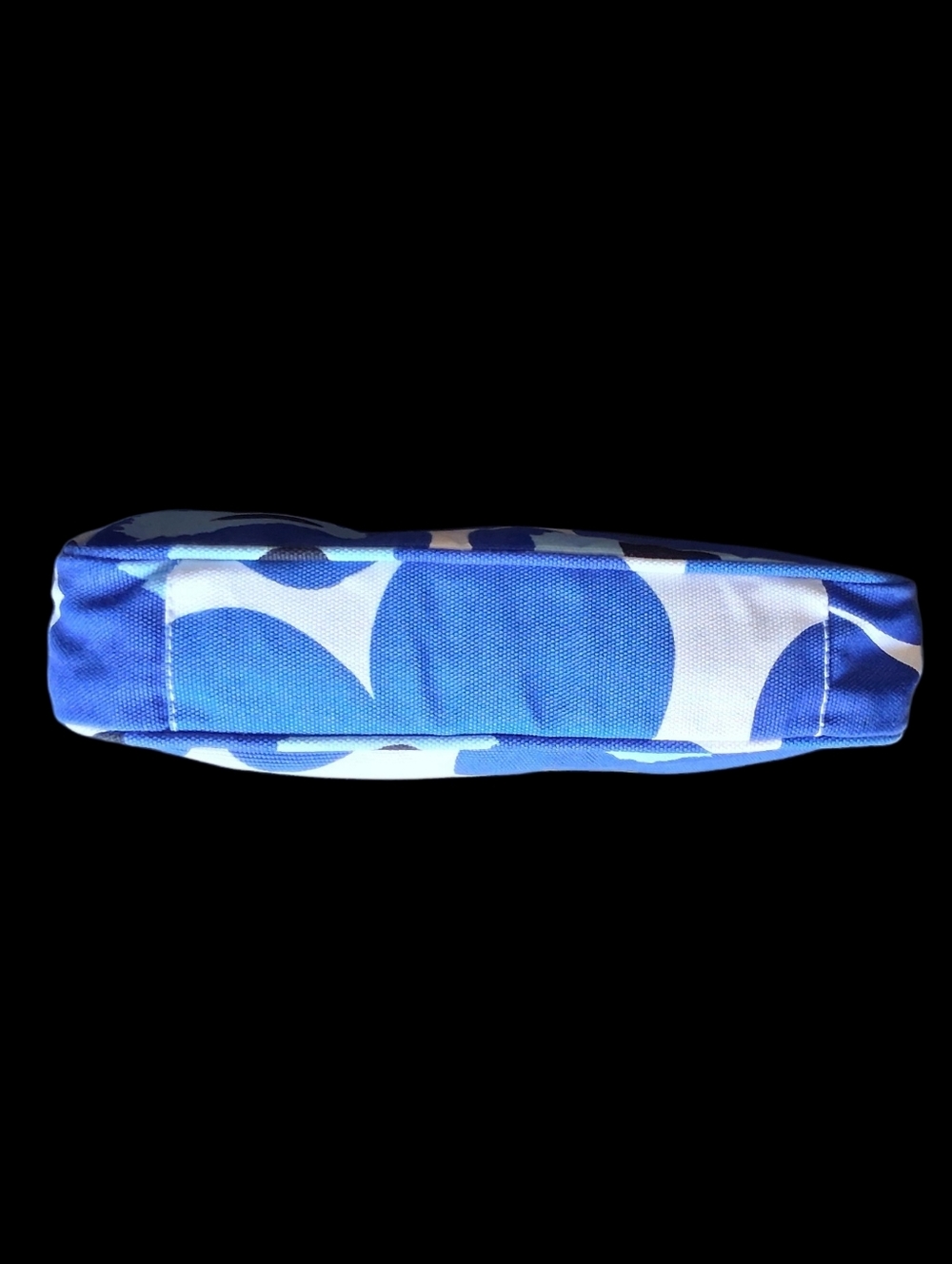 Marimekko "Unikko" Blue Poppy Floral Cotton Canvas Shoulder Bag Handbag Purse - Picture 7 of 10